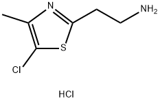 2-(5-氯-4-甲基噻唑-2-基)乙-1-胺盐酸盐 结构式