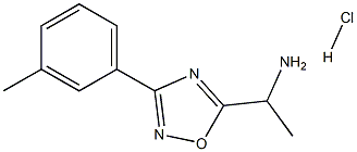 1-(3-(间甲苯基)-1,2,4-恶二唑-5-基)乙烷-1-胺盐酸盐 结构式