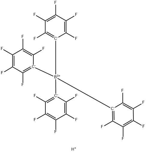 四(五氟苯基)硼酸 结构式