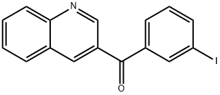 3-(3-Iodobenzoyl)quinoline 结构式