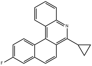 6-Cyclopropyl-10-fluorobenzo[k]phenanthridine 结构式