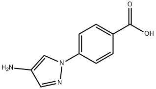 4-(4-Amino-pyrazol-1-yl)-benzoic acid 结构式