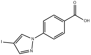 4-(4-Iodo-pyrazol-1-yl)-benzoic acid 结构式