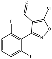 5-chloro-3-(2,6-difluorophenyl)-1,2-oxazole-4-carbaldehyde 结构式