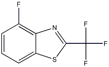 4-Fluoro-2-(trifluoromethyl)benzo[d]thiazole 结构式