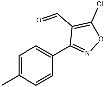 5-chloro-3-(4-methylphenyl)-1,2-oxazole-4-carbaldehyde 结构式