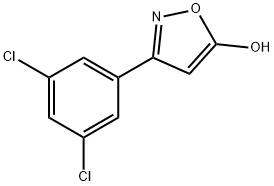 3-(3,5-dichlorophenyl)-1,2-oxazol-5-ol 结构式