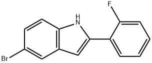 5-bromo-2-(2-fluorophenyl)-1H-indole 结构式