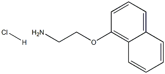 2-(萘-1-基氧基)乙烷-1-胺盐酸盐 结构式