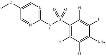 4-amino-2,3,5,6-tetradeuterio-N-(5-methoxypyrimidin-2-yl)benzenesulfonamide 结构式