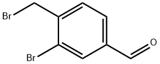 3-bromo-4-(bromomethyl)benzaldehyde 结构式