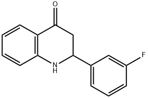 2-(3-Fluoro-phenyl)-2,3-dihydro-1H-quinolin-4-one 结构式