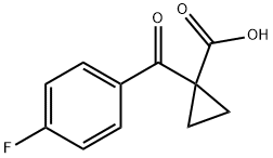 1-(4-氟苯甲酰基)环丙烷羧酸 结构式