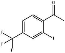 1-(2-碘代-4-(三氟甲基)苯基)乙烷-1-酮 结构式