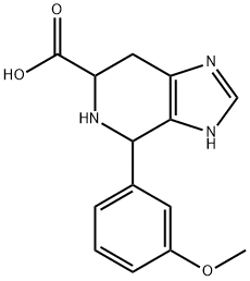 4-(3-methoxyphenyl)-3H,4H,5H,6H,7H-imidazo[4,5-c]pyridine-6-carboxylic acid 结构式