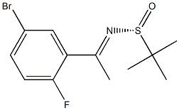 [SR)]-2-丙亚磺酰胺,N-[1-2-氟-5-溴苯基)亚乙基]-2-甲基 结构式