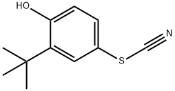 Thiocyanic acid, 3-(1,1-dimethylethyl)-4-hydroxyphenyl ester 结构式