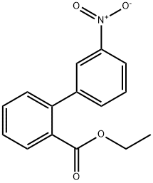 ETHYL 3-NITRO-[1,1-BIPHENYL]-2-CARBOXYLATE 结构式