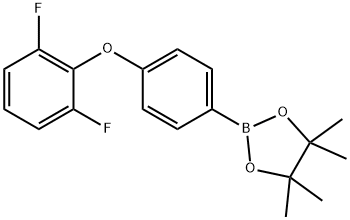 2-(4-(2,6-二氟苯氧基)苯基)-4,4,5,5-四甲基-1,3,2-二氧硼烷 结构式