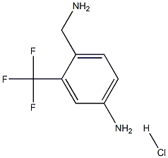 4-(氨基甲基)-3-(三氟甲基)苯胺盐酸盐 结构式