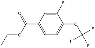 3-Fluoro-4-trifluoromethoxy-benzoic acid ethyl ester 结构式