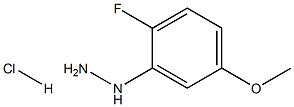 2-Fluoro-5-methoxyphenylhydrazine HCl 结构式