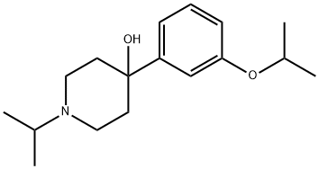 4-(3-ISOPROPOXYPHENYL)-1-ISOPROPYLPIPERIDIN-4-OL 结构式