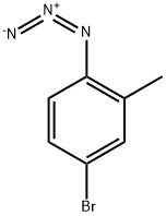 1-叠氮基-4-溴-2-甲基苯 结构式