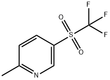 2-methyl-5-((trifluoromethyl)sulfonyl)pyridine 结构式