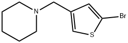 1-(5-bromothiophen-3-ylmethyl)piperidine 结构式