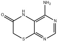 4-Amino-5H-pyrimido[4,5-b][1,4]thiazin-6-one 结构式