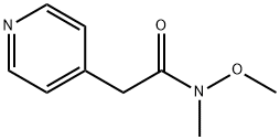 N-methoxy-N-methyl-2-(pyridin-4-yl)acetamide 结构式