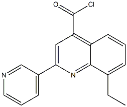 8-ethyl-2-pyridin-3-ylquinoline-4-carbonyl chloride 结构式