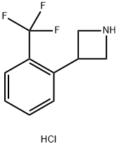 3-(2-(TRIFLUOROMETHYL)PHENYL)AZETIDINE HCL 结构式