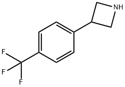 3-(4-(三氟甲基)苯基)氮杂环丁烷 结构式