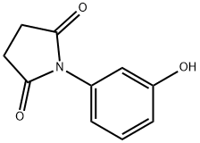1-(3-羟基苯基)吡咯烷-2,5-二酮 结构式