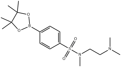N-(2-DIMETHYLAMINO-ETHYL)-N-METHYL-4-(4,4,5,5-TETRAMETHYL-[1,3,2]DIOXABOROLAN-2-YL)-BENZENESULFONAMIDE 结构式