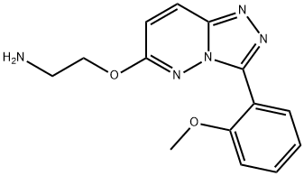 2-((3-(2-甲氧基苯基)-[1,2,4]三唑并[4,3-B]哒嗪-6-基)氧基)乙-1-胺 结构式