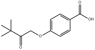 4-(3,3-二甲基-2-氧代丁氧基)苯甲酸 结构式