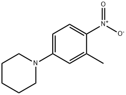 1-(3-methyl-4-nitrophenyl)piperidine 结构式