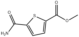 5-氨基甲酰基噻吩-2-羧酸甲酯 结构式