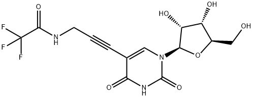 5-[3-(Trifluoroacetyl)aminopropyn-1-yl]uridine 结构式