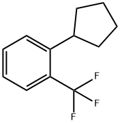 1-环戊基-2-(三氟甲基)苯 结构式