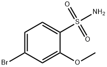 4-BROMO-2-METHOXYBENZENESULFONAMIDE 结构式