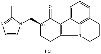 (S)-10-((2-methyl-1H-imidazol-1-yl)methyl)-5,6,9,10-tetrahydro-4H-pyrido[3,2,1-jk]carbazol-11(8H)-one hydrochloride 结构式