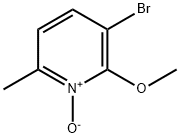 2-甲氧基-3-溴-6-甲基吡啶氮氧化物 结构式