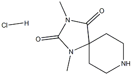 1,3-二甲基-1,3,8-三氮杂螺[4.5]癸烷-2,4-二酮盐酸盐 结构式