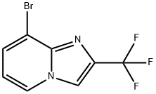 8-溴-2-(三氟甲基)咪唑并[1,2-A]吡啶 结构式