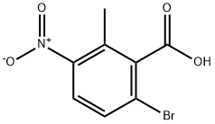 6-溴-2-甲基-3-硝基苯甲酸 结构式