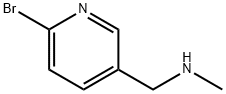 1-(6-溴吡啶-3-基)-N-甲基甲胺 结构式